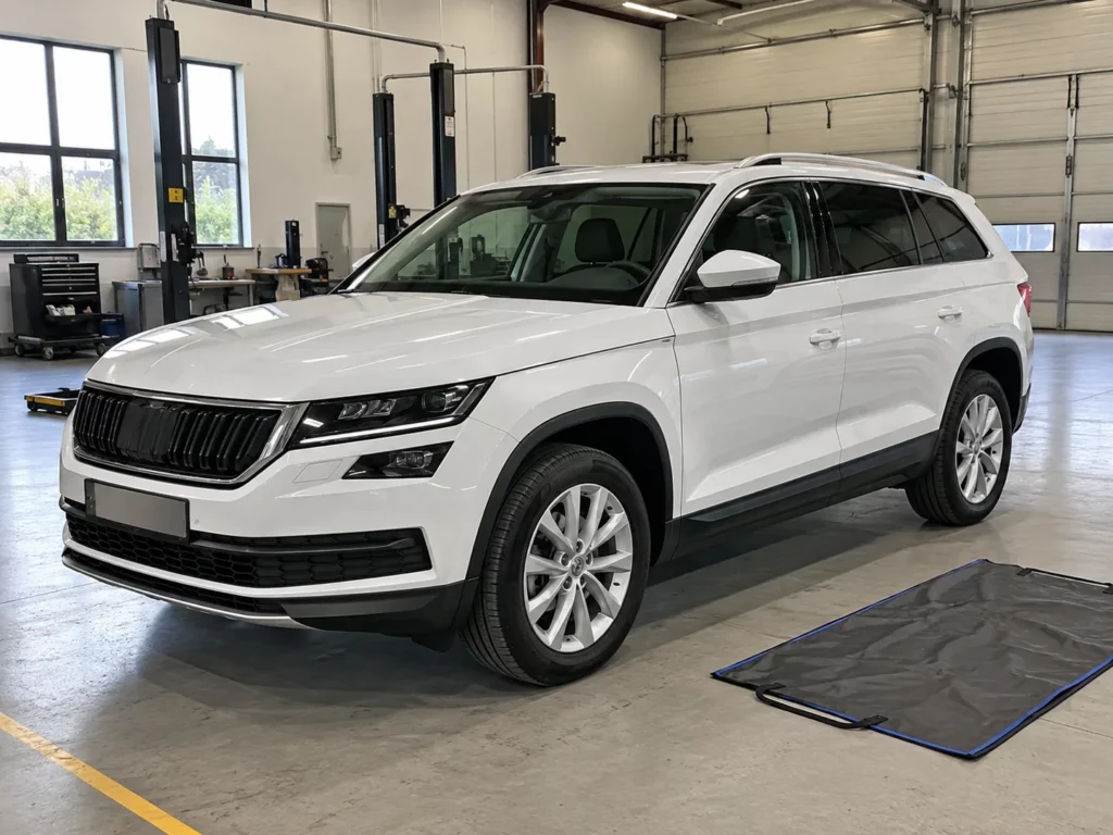 Skoda Kodiaq, замена масла в DSG — фотография работ 02