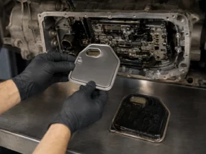 Skoda Kodiaq, замена масла в DSG — фотография работ 05